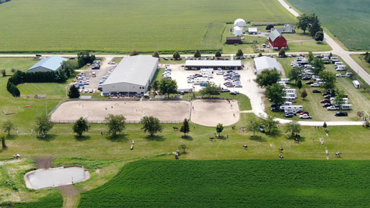 above view of the FVSA property in Hampshire, IL