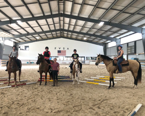 group attending a poles clinic